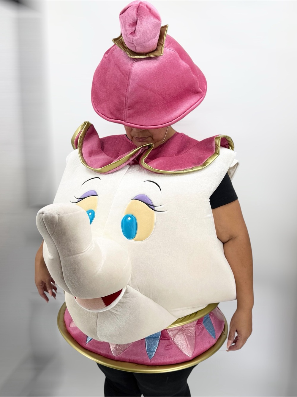 Vintage Disney Beauty and the Beast Mrs. Potts 2 pcs Costume RARE Plus Size XXL